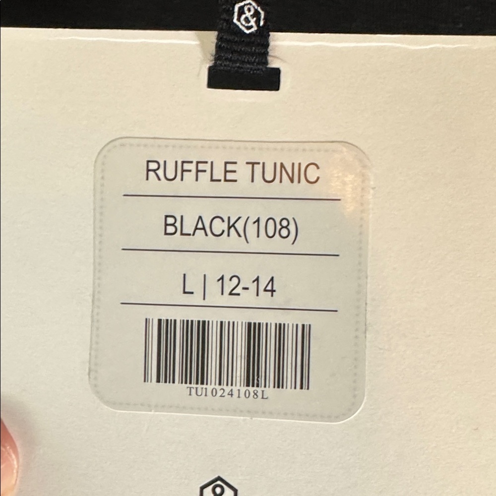 Agnes & Dora ruffle edge tunic large - Picture 4 of 5